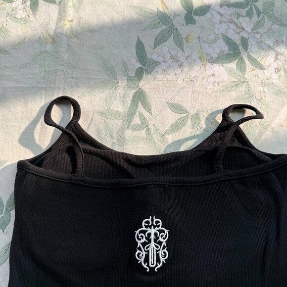 Chrome Hearts Black Short Strap Tank Top - Picture 6 of 6